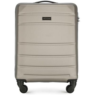 WITTCHEN GLOBE LINE Liten resväska handbagageväska Rejält bagage Hårt bagage ABS Nummerlås Teleskophandtag 4 länkhjul Storlek S Champagne SAS/Ryanair/Norwegian/Wizz Air WITTCHEN GLOBE LINE Liten resväska handbagageväska Rejält bagage Hårt bagage ABS Nummerlås Teleskophandtag 4 länkhjul Storlek S Champagne SAS/Ryanair/Norwegian/Wizz Air