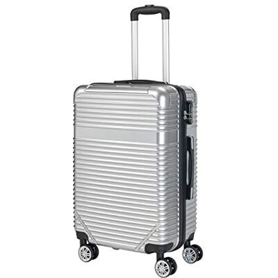 Beco Laguna Beach – Riviera hårt fodral set vagn rullväska resväska, silver, L, Riviera Beco Laguna Beach – Riviera hårt fodral set vagn rullväska resväska, silver, L, Riviera
