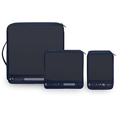 Samsonite Pack-sized, uppsättning av 3 bagagearrangörer, 14/22/30 cm, blå (marinblå) Samsonite Pack-sized, uppsättning av 3 bagagearrangörer, 14/22/30 cm, blå (marinblå)