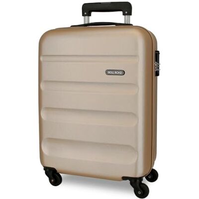 ROLL ROAD Flex beige kabinväska 38 x 54 x 20 cm styv ABS kombinationslås 35 liter 2,5 kg 4 hjul handbagage, BEIgE, 38x54x20 cms, Mode ROLL ROAD Flex beige kabinväska 38 x 54 x 20 cm styv ABS kombinationslås 35 liter 2,5 kg 4 hjul handbagage, BEIgE, 38x54x20 cms, Mode