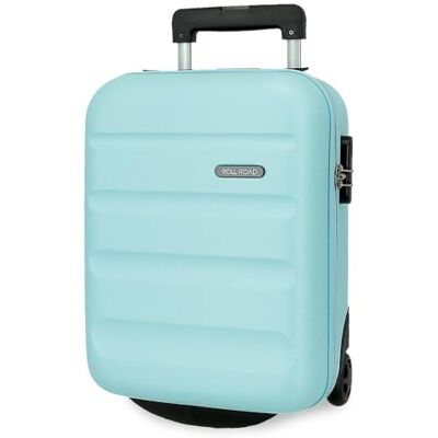 ROLL ROAD Flexibel resväska tillverkad av ABS, ett material, sidokombinationslås med 4 dubbla hjul, handbagage, bekväm insida med ett fack, Blå, 31 cm x 40 cm x 20 cm, Handväska ROLL ROAD Flexibel resväska tillverkad av ABS, ett material, sidokombinationslås med 4 dubbla hjul, handbagage, bekväm insida med ett fack, Blå, 31 cm x 40 cm x 20 cm, Handväska