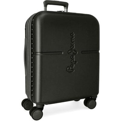 Pepe Jeans Highlight, kabinväska, bagage, insida med två fack, tillverkad av slitstarkt och lätt ABS-material, 4 roterande hjul, integrerat TSA-lås. Inbyggd USB-port., svart, M, Expanderbar resväska Pepe Jeans Highlight, kabinväska, bagage, insida med två fack, tillverkad av slitstarkt och lätt ABS-material, 4 roterande hjul, integrerat TSA-lås. Inbyggd USB-port., svart, M, Expanderbar resväska