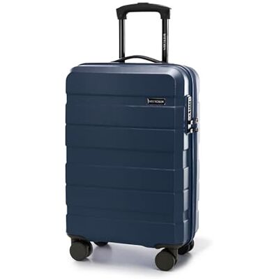 WITTCHEN COMODO LINE Cabin Bagage Handbagage Boarding Case Trolley Roll Case Hard Shell ABS Combination Lock Hög kvalitet och stabil mörkblå WITTCHEN COMODO LINE Cabin Bagage Handbagage Boarding Case Trolley Roll Case Hard Shell ABS Combination Lock Hög kvalitet och stabil mörkblå
