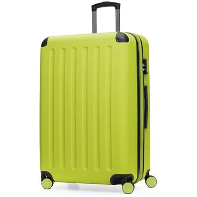 Hauptstadtkoffer Spree Stor resväska med hårdskal, TSA, 4 dubbla hjul, trolley, rullväska, volymexpansion, 75 cm, 119 liter, ormbunksgrön Hauptstadtkoffer Spree Stor resväska med hårdskal, TSA, 4 dubbla hjul, trolley, rullväska, volymexpansion, 75 cm, 119 liter, ormbunksgrön
