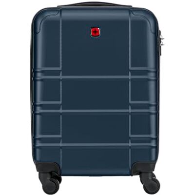 WENGER Itinera Hard Shell Suitcase with 4 Smooth Spinner Wheels, Secure Combination Lock, Travel Trolley for Holidays & Business, Unisex, Navy, Large WENGER Itinera Hard Shell Suitcase with 4 Smooth Spinner Wheels, Secure Combination Lock, Travel Trolley for Holidays & Business, Unisex, Navy, Large