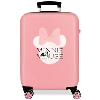 Disney Minnie Heads barnresväska med hård sidokombinationsstängning 4 hjul handbagage är tillverkat av ABS, ett styvt och lätt material., Rosa, En storlek passar alla, Resväska Disney Minnie Heads barnresväska med hård sidokombinationsstängning 4 hjul handbagage är tillverkat av ABS, ett styvt och lätt material., Rosa, En storlek passar alla, Resväska
