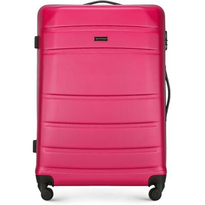 WITTCHEN GLOBE LINEStor resväska Lätt resväska Resväska Hårt bagage ABS Nummerlås Teleskophandtag 4 länkhjul Storlek L Rosa SAS/Ryanair/Norwegian/Wizz Air/BRA/Sunclass Airliness WITTCHEN GLOBE LINEStor resväska Lätt resväska Resväska Hårt bagage ABS Nummerlås Teleskophandtag 4 länkhjul Storlek L Rosa SAS/Ryanair/Norwegian/Wizz Air/BRA/Sunclass Airliness