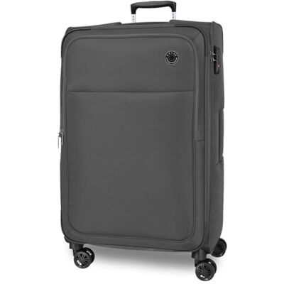 MOVOM Atlanta Stor Resväska Grå 48x76x29 cms Mjuk Polyester Stängning TSA 86L 3,06 kg 4 Dubbla hjul, Grå, Talla única, Stor resväska MOVOM Atlanta Stor Resväska Grå 48x76x29 cms Mjuk Polyester Stängning TSA 86L 3,06 kg 4 Dubbla hjul, Grå, Talla única, Stor resväska