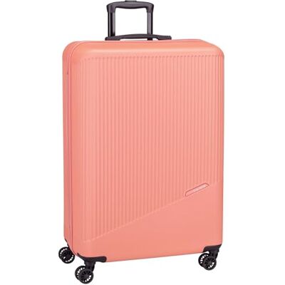 Travelite 4-hjuls resväska set 3 delar storlekar L/M/S, bagage serie Bali: ABS hårda skal trolleys, Korall, Trolley Größe L (77 cm), Trolley med hårt skal med 4 hjul Travelite 4-hjuls resväska set 3 delar storlekar L/M/S, bagage serie Bali: ABS hårda skal trolleys, Korall, Trolley Größe L (77 cm), Trolley med hårt skal med 4 hjul