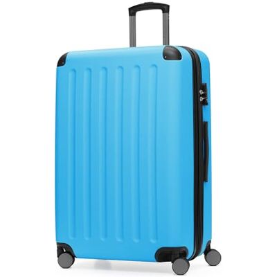 Hauptstadtkoffer Spree Stor resväska med hårdskal, TSA, 4 dubbla hjul, trolley, rullväska, volymexpansion, 75 cm, 119 liter, cyanblå Hauptstadtkoffer Spree Stor resväska med hårdskal, TSA, 4 dubbla hjul, trolley, rullväska, volymexpansion, 75 cm, 119 liter, cyanblå