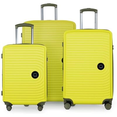 Hauptstadtkoffer Huvudväska – Mitte – hårt skal bagage på hjul, citron, SET, Resväska set Hauptstadtkoffer Huvudväska – Mitte – hårt skal bagage på hjul, citron, SET, Resväska set
