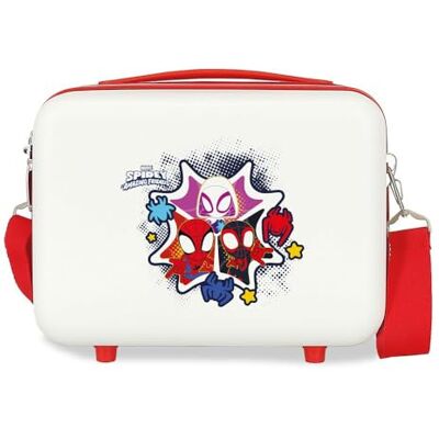 Disney Joumma Marvel Team Spidey Necescer anpassningsbar vit 29 x 21 x 15 cm hård ABS 9,14L 0,8 kg, Vit, Talla única, Necessär justerbar Disney Joumma Marvel Team Spidey Necescer anpassningsbar vit 29 x 21 x 15 cm hård ABS 9,14L 0,8 kg, Vit, Talla única, Necessär justerbar