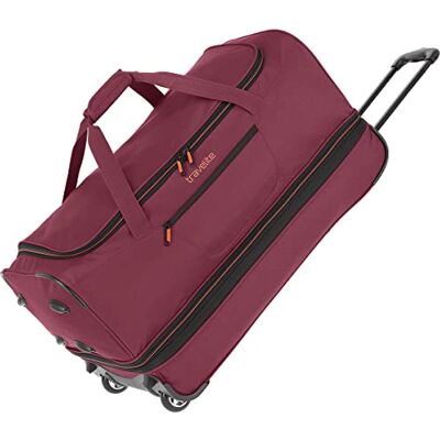 Travelite 2-hjuls trolley resväska storlek L med stretchveck, bagageserie Basics: mjukt bagage resväska med hjul med extra volym, 096276, Bordeaux (vinröd), 70 cm, resväska med hjul Travelite 2-hjuls trolley resväska storlek L med stretchveck, bagageserie Basics: mjukt bagage resväska med hjul med extra volym, 096276, Bordeaux (vinröd), 70 cm, resväska med hjul