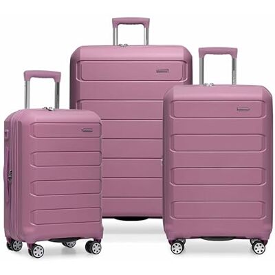 Traveler's Choice Resenärens val kontrollerat medium (26 tum), Mauve, 3 Piece Set, Pagosa oförstörbart hårt skal expanderbart spinner bagage Traveler's Choice Resenärens val kontrollerat medium (26 tum), Mauve, 3 Piece Set, Pagosa oförstörbart hårt skal expanderbart spinner bagage