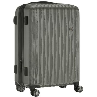 WENGER Energi resväska med hårt skal med 4 hjul, trolley, säkerhetslås, kvinnor och män, resor semester, GRÅ, M, Hardside expanderbart bagage med hjul WENGER Energi resväska med hårt skal med 4 hjul, trolley, säkerhetslås, kvinnor och män, resor semester, GRÅ, M, Hardside expanderbart bagage med hjul