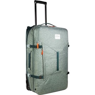 Tatonka Travel Roller 90 – resväska med hjul – stor öppning i huvudfacket – framficka med vadderat laptopfack – teleskoputdragbara – 90 liters volym, Sage grön, 90 Liter, Vagn med ram Tatonka Travel Roller 90 – resväska med hjul – stor öppning i huvudfacket – framficka med vadderat laptopfack – teleskoputdragbara – 90 liters volym, Sage grön, 90 Liter, Vagn med ram