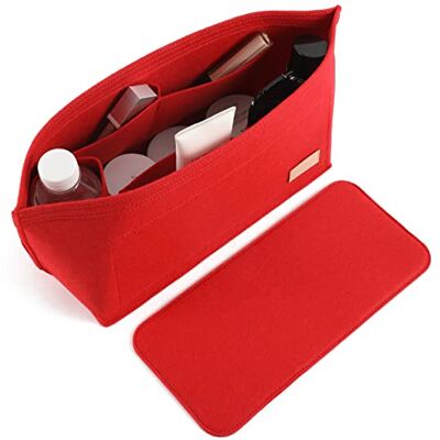 Doxo Handväska organisatör insats handväska och tygväska filt väska passar L Neverfull GM och basformare 2 st set (X-Large, röd kombination). Doxo Handväska organisatör insats handväska och tygväska filt väska passar L Neverfull GM och basformare 2 st set (X-Large, röd kombination).