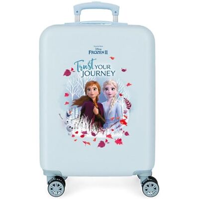 Disney Frozen Frost Trust Your Journey kabinväska blå 32 x 55 x 20 cm hårt skal ABS kombinationslås 32 l 2,5 kg 4 dubbelhjul handbagage Disney Frozen Frost Trust Your Journey kabinväska blå 32 x 55 x 20 cm hårt skal ABS kombinationslås 32 l 2,5 kg 4 dubbelhjul handbagage
