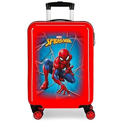 Marvel Spiderman svart kabinväska röd 37 x 55 x 20 cm hårt skal ABS kombinationslås 34 l 2,6 kg 4 dubbelhjul handbagage, röd, barnmode Marvel Spiderman svart kabinväska röd 37 x 55 x 20 cm hårt skal ABS kombinationslås 34 l 2,6 kg 4 dubbelhjul handbagage, röd, barnmode