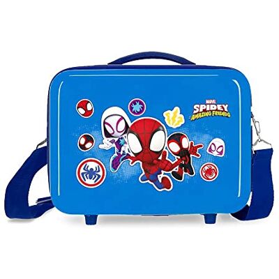 Marvel Spiderman Go Webs go Adaptivt behov med budväska Blå 29x21x15 cms Styv ABS 9,14L 0,6 kg, Blå, Neceser, necessär med axelrem Marvel Spiderman Go Webs go Adaptivt behov med budväska Blå 29x21x15 cms Styv ABS 9,14L 0,6 kg, Blå, Neceser, necessär med axelrem