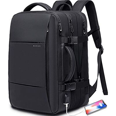 BANGE reseryggsäck, handbagage ryggsäck slitstark konvertibel duffle bag passar för 17,3-tums bärbar dator för män och kvinnor, 1908 m, L BANGE reseryggsäck, handbagage ryggsäck slitstark konvertibel duffle bag passar för 17,3-tums bärbar dator för män och kvinnor, 1908 m, L
