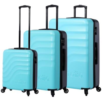 Totto Mjukt resväskeset Bazy Limpet Shell Blå färg Tre storlekar Resväska 360-hjul TSA System Polyesterfoder, Blå, Travel Totto Mjukt resväskeset Bazy Limpet Shell Blå färg Tre storlekar Resväska 360-hjul TSA System Polyesterfoder, Blå, Travel