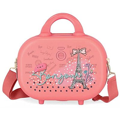 Enso Bonjour Adaptivt behov med budväska Rosa 29x21x15 cms Stelt ABS 9,14L 2,52 kg, Rosa, Neceser, necessär med axelrem Enso Bonjour Adaptivt behov med budväska Rosa 29x21x15 cms Stelt ABS 9,14L 2,52 kg, Rosa, Neceser, necessär med axelrem