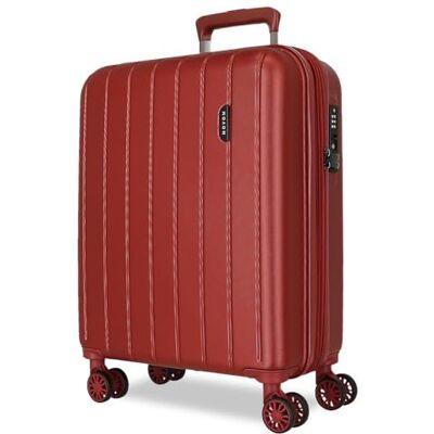 MOVOM Trä kabinväska, medelstor, stor och uppsättningar, styvt ABS TSA-lås, 4 dubbla hjul, utdragbart handbagage från Joumma Bags, röd, 55 cm, Kabinväska expanderbar resväska MOVOM Trä kabinväska, medelstor, stor och uppsättningar, styvt ABS TSA-lås, 4 dubbla hjul, utdragbart handbagage från Joumma Bags, röd, 55 cm, Kabinväska expanderbar resväska