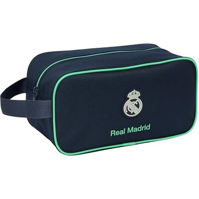 safta Real MADRID 2: a UTRUSTNING 25/26 Skoställ medium, multifunktion, resväska, sport, skolväska, fotboll, bekväm och mångsidig, 29 x 14 x 15 cm safta Real MADRID 2: a UTRUSTNING 25/26 Skoställ medium, multifunktion, resväska, sport, skolväska, fotboll, bekväm och mångsidig, 29 x 14 x 15 cm