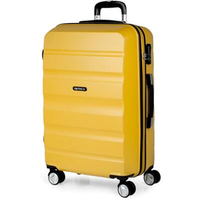 ITACA – medelstor hård resväska 67 cm ABS. 4 rullar. Hård, praktisk, robust och lätt. Hänglås Studenter och fackmän. Bra kvalitet Vacker design: T71660, senap, Koffer 67cm, resväska ITACA – medelstor hård resväska 67 cm ABS. 4 rullar. Hård, praktisk, robust och lätt. Hänglås Studenter och fackmän. Bra kvalitet Vacker design: T71660, senap, Koffer 67cm, resväska