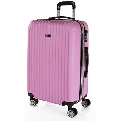 ITACA Resväska Med Hårt Skal i ABS Lätt Bagage Med 4 Spinnerhjul, Teleskophandt ITACA Resväska Med Hårt Skal i ABS Lätt Bagage Med 4 Spinnerhjul, Teleskophandt