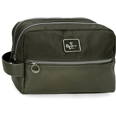 Pepe Jeans Christine Anpassningsbar necessär grön 26 x 16 x 12 cm polyester med detaljer i konstläder av Joumma väskor, grön, Talla única, anpassningsbar necessär Pepe Jeans Christine Anpassningsbar necessär grön 26 x 16 x 12 cm polyester med detaljer i konstläder av Joumma väskor, grön, Talla única, anpassningsbar necessär