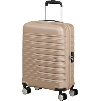 American Tourister Flashline handbagage i hårt fodral 55 x 40 x 20 cm kabinvagn för Ryanair & de flesta flygbolag, 34 L, elfenbensguld American Tourister Flashline handbagage i hårt fodral 55 x 40 x 20 cm kabinvagn för Ryanair & de flesta flygbolag, 34 L, elfenbensguld