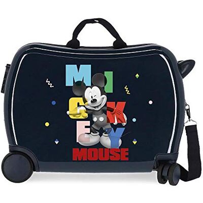 Disney Mickey´S Party Resväska, Marine, 50x38x20 cms, barnresväska Disney Mickey´S Party Resväska, Marine, 50x38x20 cms, barnresväska