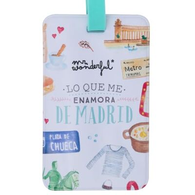 Mr. Wonderful Bagageidentifierare – Madrid – ID för resväskor – personligt design-ID Mr. Wonderful Bagageidentifierare – Madrid – ID för resväskor – personligt design-ID