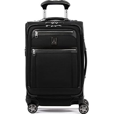 Travelpro Platinum Elite expanderbart bagage, 8-hjuls spinner resväska, USB-port, passar upp till 15-tums bärbar dator, män och kvinnor, Business Plus, Skugga svart, Carry-On 20-Inch, Platinum Elite Travelpro Platinum Elite expanderbart bagage, 8-hjuls spinner resväska, USB-port, passar upp till 15-tums bärbar dator, män och kvinnor, Business Plus, Skugga svart, Carry-On 20-Inch, Platinum Elite