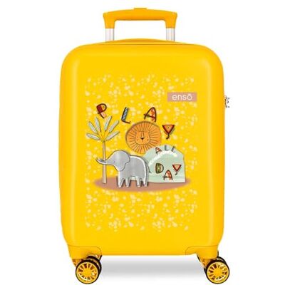 Enso Play All Day Cabin resväska gul 33 x 50 x 20 cm hård 2 kg sida kombinationslås ABS 2 kg 33L handbagage, Gul, Talla única, Kabinväska Enso Play All Day Cabin resväska gul 33 x 50 x 20 cm hård 2 kg sida kombinationslås ABS 2 kg 33L handbagage, Gul, Talla única, Kabinväska