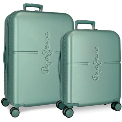 Pepe Jeans Highlight Resväska Set Blå 55/70 cm Styv ABS Integrerat TSA-lås 116L 7,5 kg 4 dubbla hjul handbagage av Joumma väskor, Blå, Resväska Set, BLÅ, 40 x 55 x 20 cm, 48 x 70 x 28 cm, Resväska set Pepe Jeans Highlight Resväska Set Blå 55/70 cm Styv ABS Integrerat TSA-lås 116L 7,5 kg 4 dubbla hjul handbagage av Joumma väskor, Blå, Resväska Set, BLÅ, 40 x 55 x 20 cm, 48 x 70 x 28 cm, Resväska set