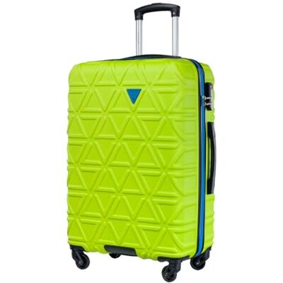PUCCINI California resväska med hårt skal handbagage vagn lätt resväska med 4 hjul M-L-XL, Limetgrön, L, Medium resväska PUCCINI California resväska med hårt skal handbagage vagn lätt resväska med 4 hjul M-L-XL, Limetgrön, L, Medium resväska