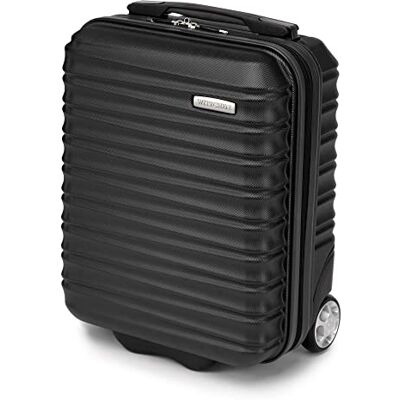 WITTCHEN GROOVE Line Kabinväska, universalväska Handbagage, liten resväska Hårda väskor med ABS-hölje Teleskophandtag, 2 hjul 40 x 30 x 20 cm Svart SAS/Ryanair/Norwegian/Wizz Air WITTCHEN GROOVE Line Kabinväska, universalväska Handbagage, liten resväska Hårda väskor med ABS-hölje Teleskophandtag, 2 hjul 40 x 30 x 20 cm Svart SAS/Ryanair/Norwegian/Wizz Air