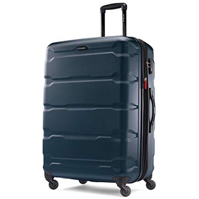 Samsonite Omni Pc hårt utbyggbart bagage, rosa, en storlek, Blågrön, Checked-Large 28-Inch, Omni Pc hårt utbyggbart bagage med spinner-hjul Samsonite Omni Pc hårt utbyggbart bagage, rosa, en storlek, Blågrön, Checked-Large 28-Inch, Omni Pc hårt utbyggbart bagage med spinner-hjul