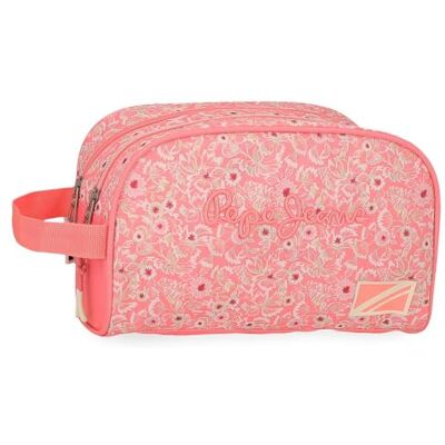 Pepe Jeans Nahid Sminkväska Två fack Anpassningsbar Rosa 26 x 16 x 12 cm Polyester av Joumma Bags, Rosa, 26x16x12 cms, anpassningsbar necessär med två fack Pepe Jeans Nahid Sminkväska Två fack Anpassningsbar Rosa 26 x 16 x 12 cm Polyester av Joumma Bags, Rosa, 26x16x12 cms, anpassningsbar necessär med två fack