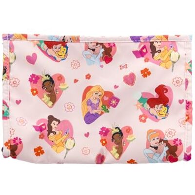 Disney Princesses Ariel, Vaïana & Rapunzel necessär stort lila dragkedja saftig och praktisk design rese- eller badrumstillbehör officiell produkt Disney Princesses Ariel, Vaïana & Rapunzel necessär stort lila dragkedja saftig och praktisk design rese- eller badrumstillbehör officiell produkt