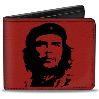 Buckle-Down FALKE Dubbelvikt plånbok för män Che Guevara tvåfaldig, flerfärgad, 10 x 8,9 cm, flerfärgad Buckle-Down FALKE Dubbelvikt plånbok för män Che Guevara tvåfaldig, flerfärgad, 10 x 8,9 cm, flerfärgad