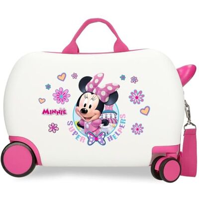Disney Joumma Mimmi Helpers resväska kabinväska, barnväska, tillverkad av ABS, ett robust material, fyra flerriktade dubbla snurrhjul, kombinationslås på sidan, Hjälpmedel, barnresväska Disney Joumma Mimmi Helpers resväska kabinväska, barnväska, tillverkad av ABS, ett robust material, fyra flerriktade dubbla snurrhjul, kombinationslås på sidan, Hjälpmedel, barnresväska