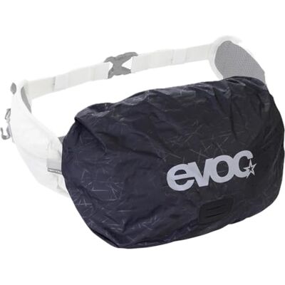 EVOC RAINCOVER SLEEVE HIP PACK, lätt regnskydd för magväska (vattentätt skydd, skyddsväska för höftväska med reflekterande tryck, regnskydd för magväska, för 3-7 l höftväskor), svart EVOC RAINCOVER SLEEVE HIP PACK, lätt regnskydd för magväska (vattentätt skydd, skyddsväska för höftväska med reflekterande tryck, regnskydd för magväska, för 3-7 l höftväskor), svart