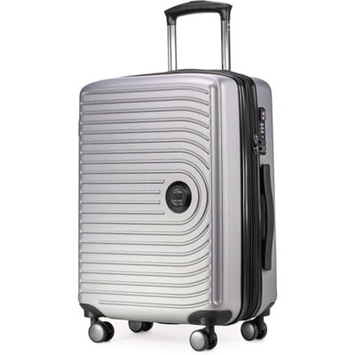 Hauptstadtkoffer Mitte Kabinväska 55x40x23, TSA, 4 hjul, resväska, hårdskalväska, trolley, handbagage, silver Hauptstadtkoffer Mitte Kabinväska 55x40x23, TSA, 4 hjul, resväska, hårdskalväska, trolley, handbagage, silver