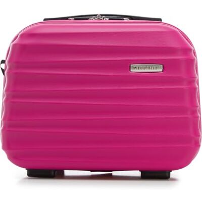 WITTCHEN GROOVE Line Kosmetikaväska Resekosmetikaväska Hårda fodral med ABS-hölje Bekvämt handtag, axelrem 30 x 34 x 16 cm Rosa SAS/Ryanair/Norwegian/Wizz Air/BRA/Sunclass Airliness WITTCHEN GROOVE Line Kosmetikaväska Resekosmetikaväska Hårda fodral med ABS-hölje Bekvämt handtag, axelrem 30 x 34 x 16 cm Rosa SAS/Ryanair/Norwegian/Wizz Air/BRA/Sunclass Airliness