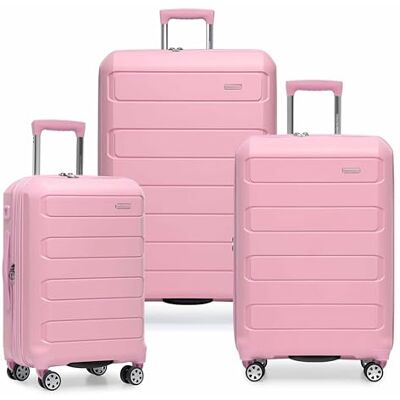 Traveler's Choice Resenärens val kontrollerat medium (26 tum), Rosa, 3 Piece Set, Pagosa oförstörbart hårt skal expanderbart spinner bagage Traveler's Choice Resenärens val kontrollerat medium (26 tum), Rosa, 3 Piece Set, Pagosa oförstörbart hårt skal expanderbart spinner bagage