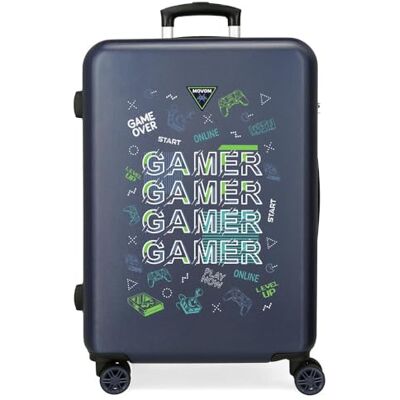 MOVOM Game Over Resväska Medium Blå 46 x 65 x 23 cm Styv 3,1 kg Sidokombinationslås ABS 3,1 kg 56 L, Blå, Talla única, medium resväska MOVOM Game Over Resväska Medium Blå 46 x 65 x 23 cm Styv 3,1 kg Sidokombinationslås ABS 3,1 kg 56 L, Blå, Talla única, medium resväska